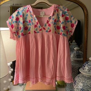 J. Marie Embroidered Blouse